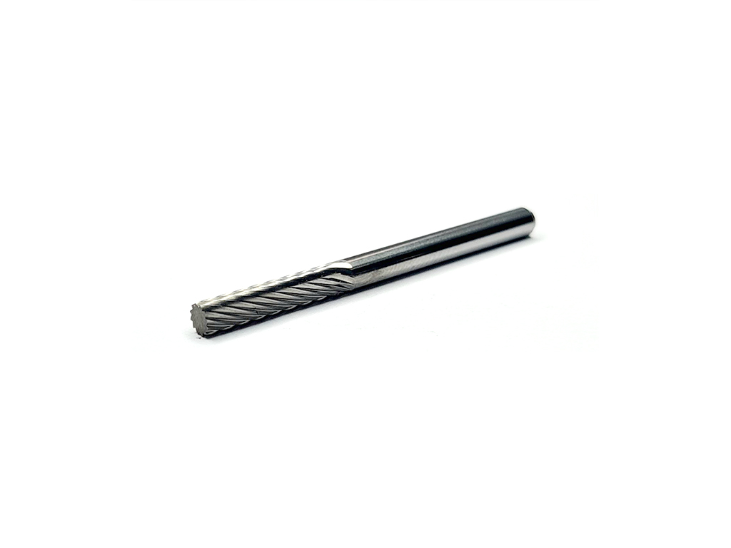 Fresa de carburo, forma cil&iacute;ndrica recta, corte simple, &Oslash;3 x 14 (mm), v&aacute;stago de &Oslash;3 (mm).