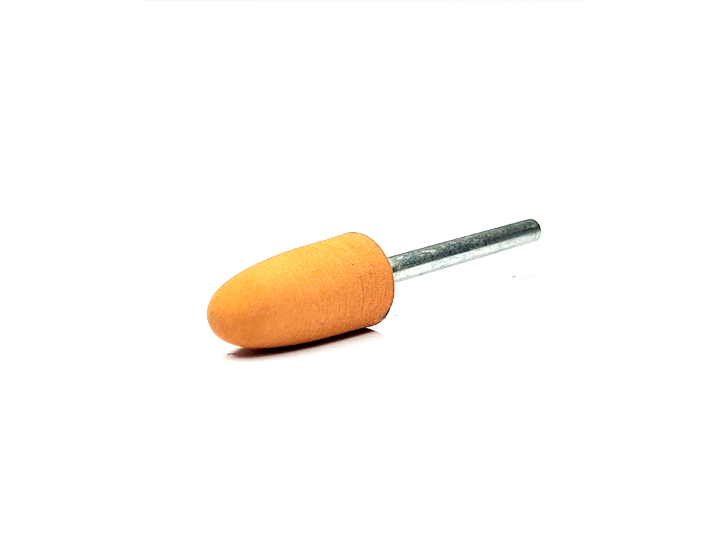 Paq. 6 puntas de caucho, conica (WA) #500 c/naranja &Oslash; 10 x 20, v&aacute;stago &Oslash; 3.0 (mm)