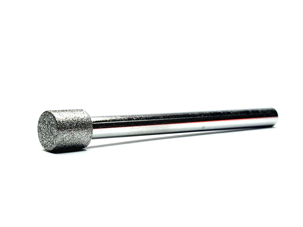 Rectificador cilindrico para interior, #100, &Oslash; 10 x 10 x 80, v&aacute;stago de &Oslash; 6 (mm) (diamante electrodepositado)