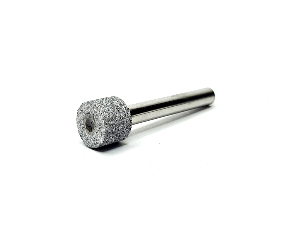 Rectificador cilindrico de CBN Vitrificado Ø13 x 10, vastágo de 6 (mm), B126 (#120-140) C-100%; ideal para rectificado en aceros endurecidos