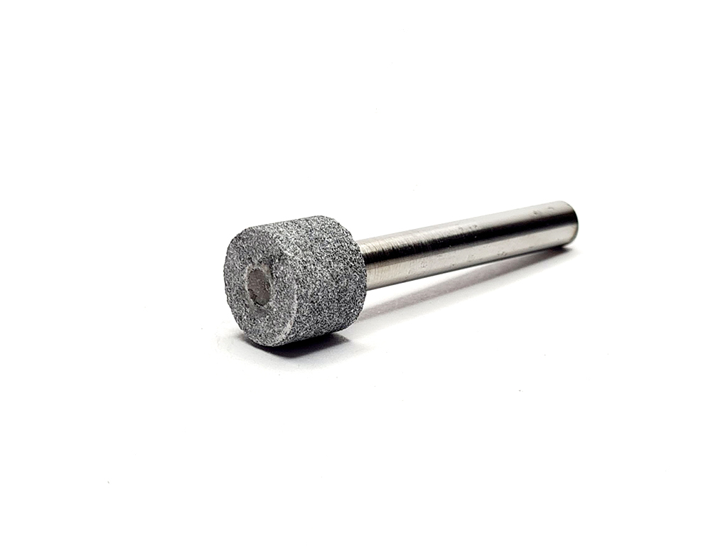 Rectificador cilindrico de CBN Vitrificado Ø13 x 10, vastágo de 6 (mm), B151 (#100-120) C-100%; ideal para rectificado en aceros endurecidos