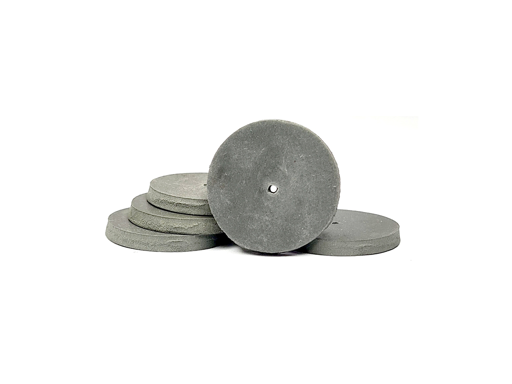 Paq. de 6 discos de caucho (WA) #1000 c/gris Ø 22 x 3 mm de espesor