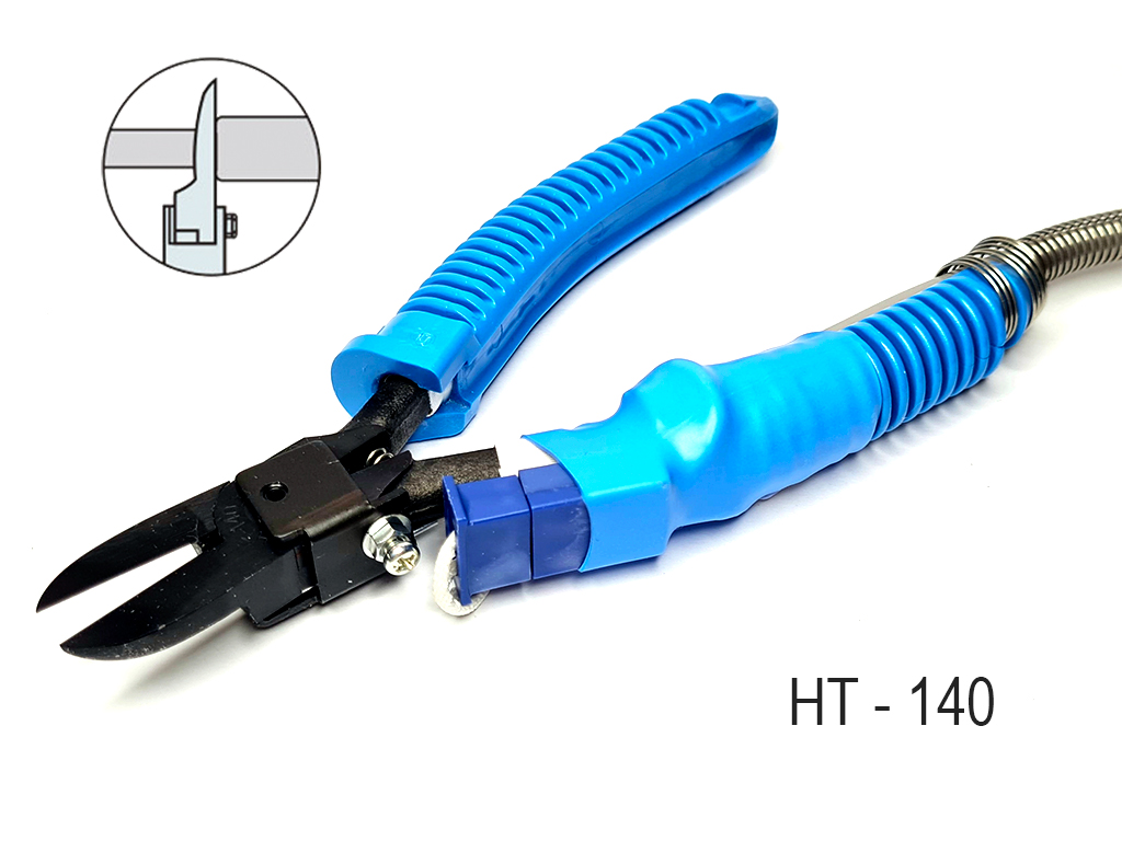 Pinza con aplicaci&oacute;n de calor para corte recto, en plastico (colada), capacidad de corte &Oslash;4mm, tama&ntilde;o de cuchilla 22mm, compatible con unidad de control TRF25-120V