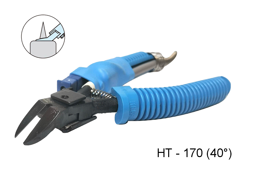 Pinza con aplicaci&oacute;n de calor para corte a 40&deg;, en plastico (colada), capacidad de corte &Oslash;4mm, tama&ntilde;o de cuchilla 22mm, compatible con unidad de control TRF25-120V