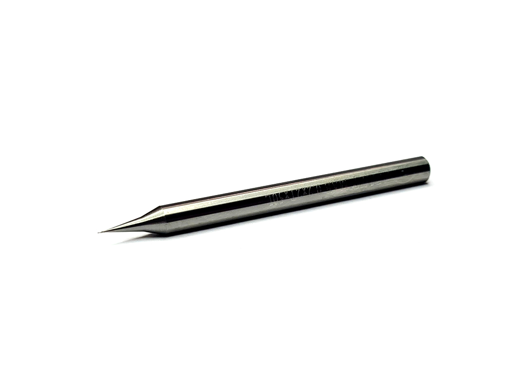 Cortador recto, 2 filos, 55°, Ø0.2 x 0.4LC x 50LT, vástago 4 (mm), para corte en aluminio.