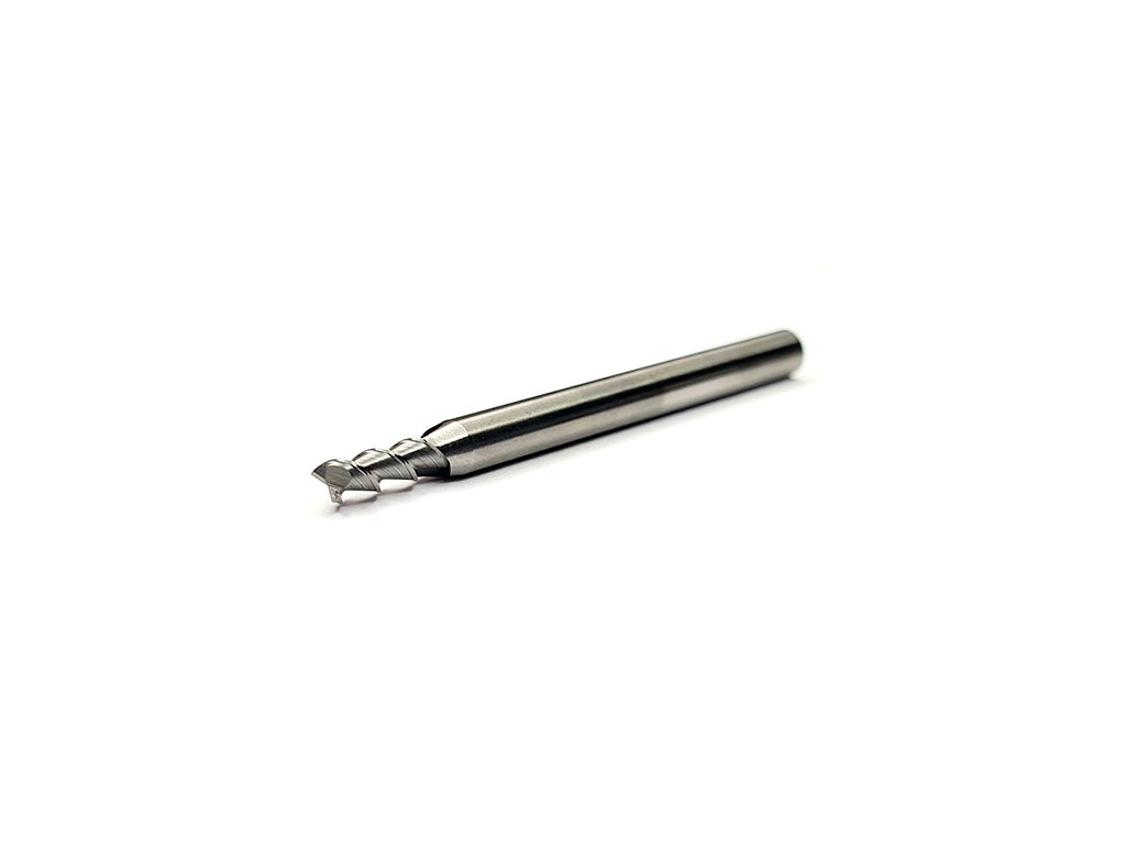 Cortador recto, 2 filos, 55°, Ø3 x 8LC x 50LT, vástago 4 (mm), para corte en aluminio.