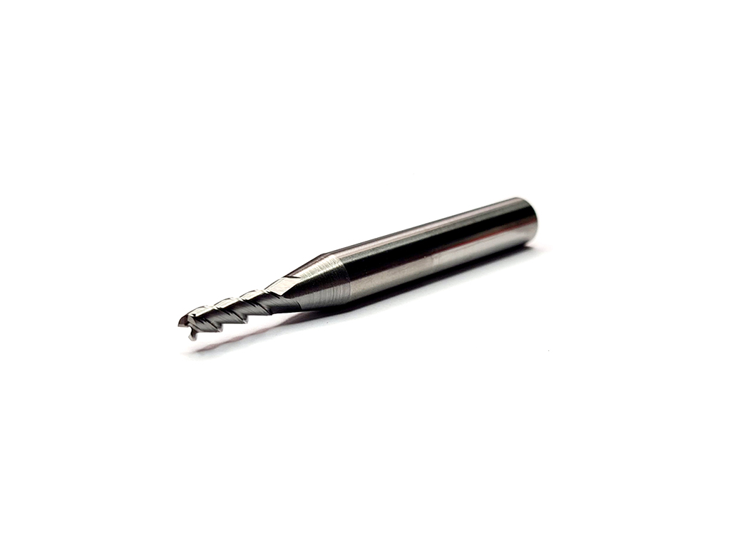 Cortador recto, 3 filos, 45°, Ø3 x 10LC x 50LT, vástago 6 (mm), para corte en aluminio.