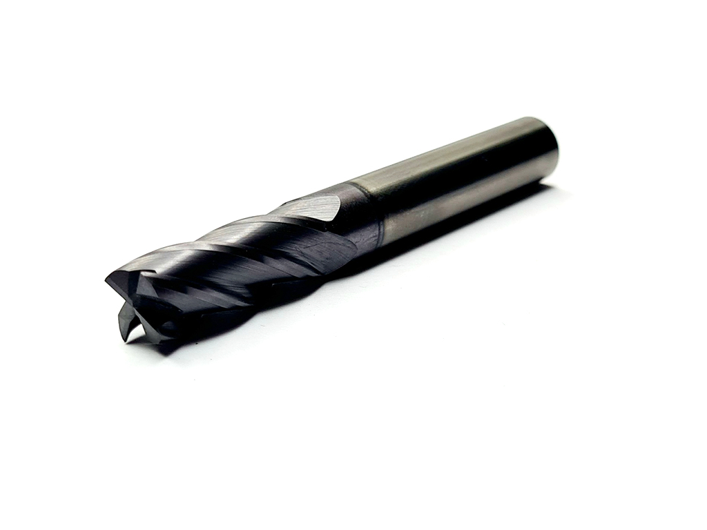 Cortador recto, 4 filos, 35°, 55 HRC, Ø10 x 25LC x 75LT, vástago 10 (mm), Nano TiaLN para maquinado en general en aceros.