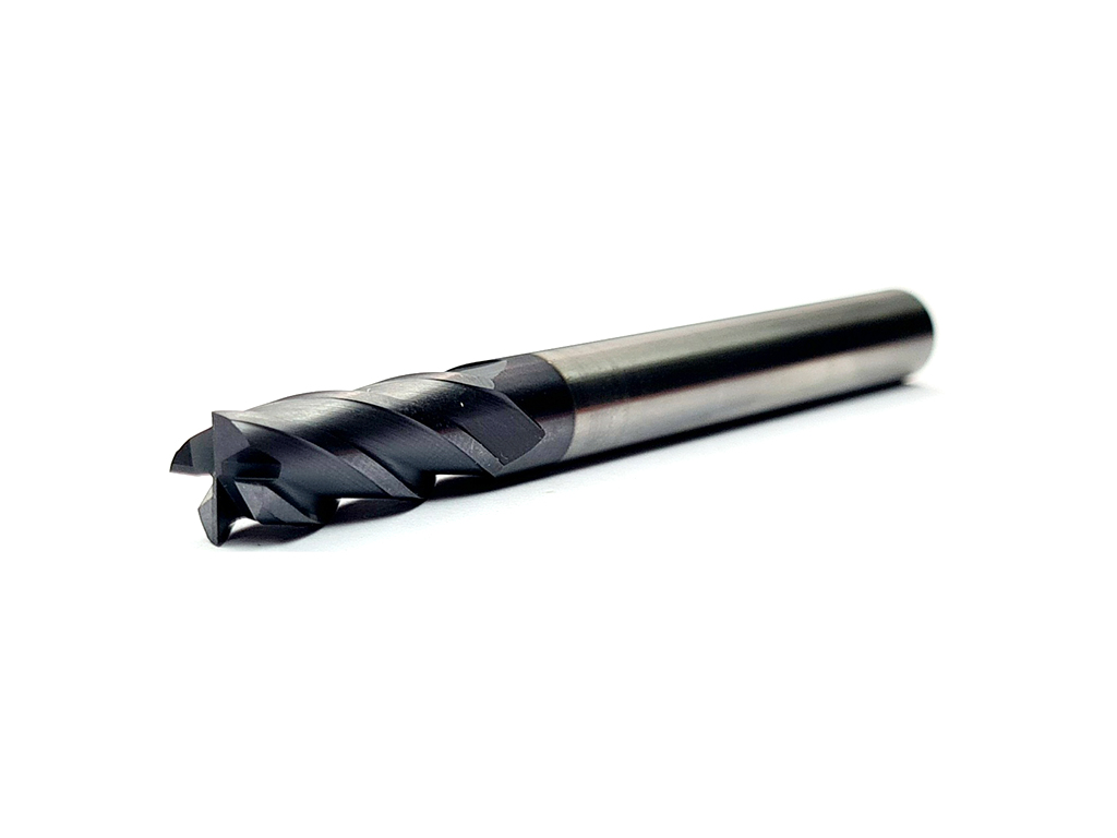 Cortador recto, 4 filos, 35°, 55 HRC, Ø5/16 x 13/16LC x 3LT, vástago 5/16 (in), Nano TiaLN para maquinado en general en aceros.
