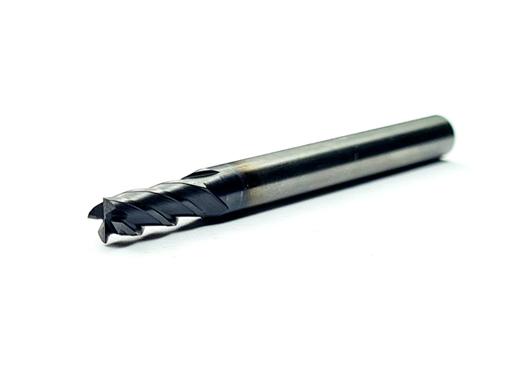Cortador recto, 4 filos, 35°, 55 HRC, Ø5/32 x 13/32LC x 2LT, vástago 3/16 (in), Nano TiaLN para maquinado en general en aceros.