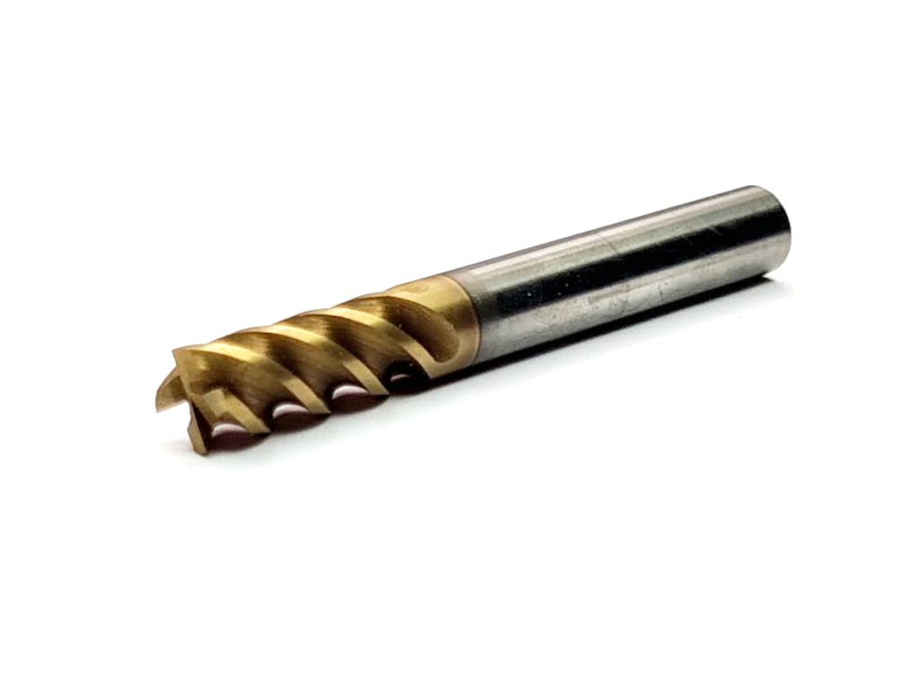Cortador recto, 4 filos, 45°, 55 HRC, Ø6 x 15LC x 50LT, vastago 6 (mm), Nano TiaLN para maquinado en general en aceros.