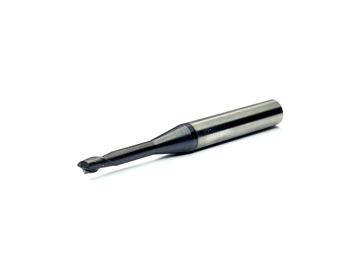Cortador recto, 2 filos, 35°, 55 HRC, Ø3 x 4LC x 20LE x 50LT, vástago 6 (mm), Nano TiaLN para maquinado en general en aceros.