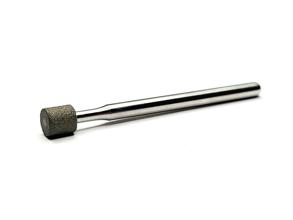 Rectificador cilindrico CBN resínico, #200, Ø5 x 6, vida 1.5, largo 45, vástago Ø3 (mm)