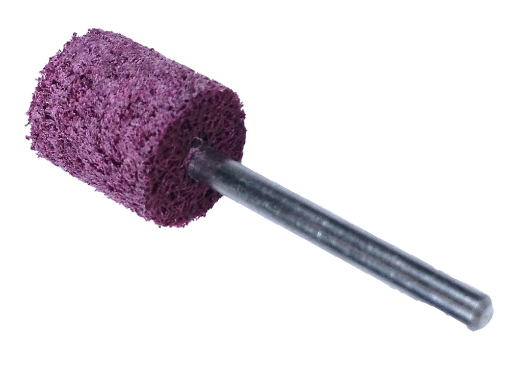Punta de fibra para desbaste #800 c/purpura, Ø 13 x 13 alto, vástago Ø3 (mm).